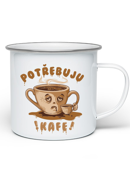 Potřebuju kafe plecháček